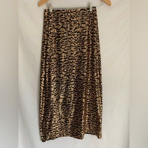 ZARA Sequin Animal print skirt